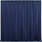 10ft x 7ft Navy Blue Backdrop Curtain for Parties Wedding Wrinkle Free Backdrop Drapes Panels for Baby Shower Gender Reveal Birthday Photo Photography Polyester Fabric Background Decoration by Suppromo