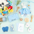 24-Piece Baby Boy Gift Basket, Baby Shower Gift Set for Newborns, Blue - Image 2