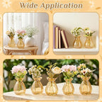 40 Pieces 3.5 Inch Glass Bud Vase Mini, Amber - Image 7