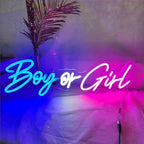 Custom He or She Neon Sign Girl Or Boy Baby Shower Led light Gender Reveal Party Decorations Birthday Party Light Sign for Baby Shower Decor (18''-30'') - Image 4