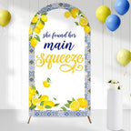 Serencatcher 7.2ft She Found Main Squeeze Bridal Shower Arch Backdrop Cover by Serencatcher