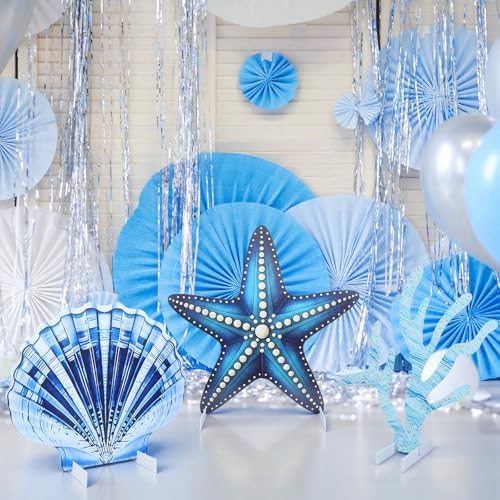 Weysat 3 Pcs Large Sea Party Stand Ocean Under The Sea Party Decoration Set - Image 6
