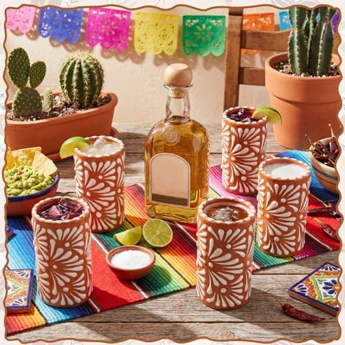 Cielito Lindo Party Favors, 12 Set, Terracotta, Handleless - Image 3