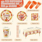 Funnymoom 452 Pcs Happy Friendsgiving Party Decorations Supplies, Serves 50 - Image 2