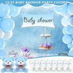 Sasylvia 25 Set Bear Party Favors for Guest 25 Mini Tiny Keychains 25 Thank You Tags 25 Organza Bag - Image 6