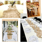 24 Pack Beige Table Runner 10Ft Cheesecloth Table Runner Rustic Gauze Table Runners Romantic Long Sheer Fabric Cheese Cloth Table Runners for Wedding Party Bridal Baby Shower - Image 5