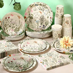 Ziliny Wildflower Party Decorations, Paper Plates Napkins Cups Serve 50 - Image 6