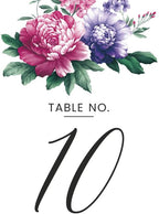 Flower Design Table Number Cards Double Sided Party Table Numbers for Reception Baby Shower Anniversary Birthday Bridal Party 4x6 100 Pcs by Unknown