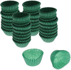 CybrTrayd No.4 Glassine Paper Approximately 2,500 Pieces – 1” Base, 3/4” Wall Candy Cups, Green by CybrTrayd