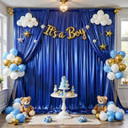 20x10FT Royal Blue Sequin Backdrop Curtain for Party - 4 Panels 5x10FT Wrinkle-Free Shimmer Drapes for Birthday, Wedding, Christmas, Decorations & Photography - Image 4