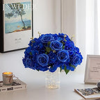 Royal Blue Flowers Balls Centerpieces: 15.7in Diam, Set of 2 - Image 5