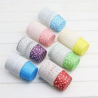 1000-Pack Random Colorful Baking Cup, Dots/Stripes, Standard - Image 4