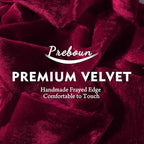 Preboun 4 Rolls Christmas Velvet Ribbon 24 Yards,Burgundy,3 Inch - Image 3