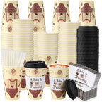 Jingmore 50 Set a Baby Is Brewing Coffee Cups Lids Straws Sleeves 16oz by Jingmore