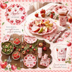 Qinyoung 50 Set / 150 Pcs Apple of Our Eye Baby Shower Party Decoration - Image 5