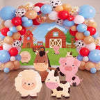 Honoson 148 Pcs Farm Animal Theme Party Decoration Backdrop Cutout Balloon by Honoson