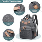 JOLLITO Diaper Bag Backpack with Changing Station Large Capacity Essentials - Image 5