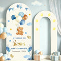 6FT Personalized Foam Arch Backdrop Board with Name Date, 6.6ft Custom Foam Board Backdrop for Parties Baby Shower Ceremony Welcome Entrance Decor for Pregnant Women Mom Wife by YZPPDHFCCustomGift