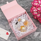 5 Pcs Pink Gift Box 8x8x4 Inches Small Gift Boxes for Presents with Magnetic Closure Lid Luxury Collapsible Gift Box Bridesmaid, Wedding, Birthday Boxs for Gift Packaging - Image 3