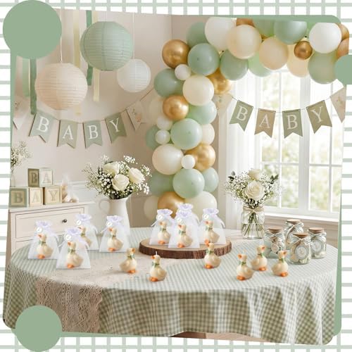 Conelist 16 Sets Silly Goose Party Favors Silly Goose Candle, Green - Image 3
