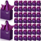 Zhanmai 4.7 x 2.4 x 3.9 Inch 100 Pcs Mini Gift Bags Bulk, Purple by Zhanmai