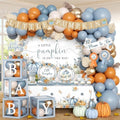 276Pcs Little Pumpkin Baby Shower Decorations for Boy by Dydamud