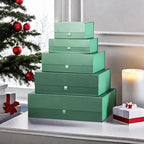 Extra Large Green Gift Box 3 Pack 19x16x6 Inches,Gift Boxs for Presents with Lid Magnetic Closure Collapsible,Groomsman Proposal Box,Birthday, Christmas,for Clothes and Large Gifts - Image 6
