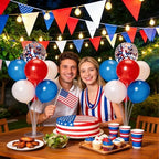 JOYYPOP Bundle of 10ft Wide & 9ft Tall Adjustable Balloon Arch Stand and 4th of July Balloon Centerpieces for Tables - Image 6