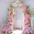 100 Pcs Faux Pink Hydrangea Artificial Flowers Bulk, Fake Silk Hydrangea Flowers Heads with Stems for Wedding Decorations Garden Party Baby Shower Porch Home Decor Table Centerpieces - Image 6