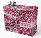 AOFUN Custom Name Gift Wrapping Paper Personalized Logo Gift Unique Wrapping Paper for Boys Girls Men Women Custom Gift Tissue Paper 5 Rolls 58" x 23" by Unknown