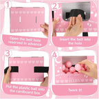 8 Sets Pink Heart Baby Shower Swing Shaking Balls Activity Set for Adults - Image 3