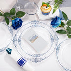Hioasis 175 Pcs Clear Blue Plates for Graduation - Image 6