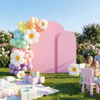 6,6.6,7.2FT Set of 3 Matal Arch Backdrop Stand with Cover (Pink) - Image 6