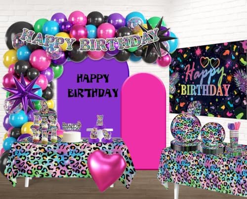Cheetah Birthday Decorations, All In One Decor Set for 20 Guests - Image 3