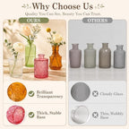 TBWIND 24pcs Colorful Glass Bud Vases Set - Image 5