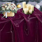 55 Yard Organza Fabric 44" Wide for Wedding Event Décor - Wine by MDS