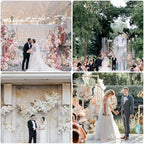 HOOPLE Set of 2 Gold Metal Wedding Arch Backdrop Stand (7.2FT and 6FT) Balloon Arched Frame Backdrop Stand for Parties, Wedding Birthday Baby Shower Graduation Holiday Ceremony Supplies Decor - Image 6