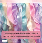 Rainbow Tutu Table Skirt. 6ft with Double Layer Organza Willows for Unicorn Party Supplies, Rainbow Decorations, 1st Birthday , Baby Shower Décor or Mermaid Backdrop - Image 4