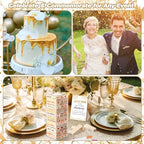 80 Wedding Guest Book Alternative tumbling tower Wooden Block, Leaves - Image 5