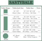 SASTYBALE Jacquard Tablecloth, Rectangle 60" x 120", Sage Green - Image 6