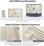 Beige Backdrop Curtain for Wedding Parties Wrinkle Free Ivory Photo Curtains Backdrop Drapes Fabric Decoration for Baby Shower Photoshoot 5ft x 7ft,2 Panels - Image 6