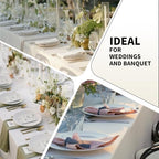 FINDYOU Ivory 6 Pack Polyester Table Cloth 60 x 102 Inch, Rectangle Tablecloths for 6 Foot Tables Washable Table Cloth for Party Wedding - Image 6