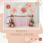 Cholemy 36 Pcs Tissue Paper Flowers, Crepe Paper Flowers Decorations 8" 10" 12" for Wedding Party Baby Bridal Shower Carnival Party Birthday Nursery Wall Decor (Assorted Color) - Image 5