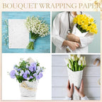 Teling 500 Sheets Tissue Paper for Gift, White Glitter, 14 x 20 Inch - Image 5