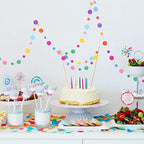 Outus 40 Pieces Dot Garland Banner Hanging, Rainbow - Image 5