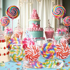 Sweetude 36 Pcs Candy Donut Bag for Party Favor Candyland Bags, Lollipop - Image 7