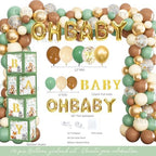 Party Inspo Woodland Baby Shower Decorations, Forest Animal Baby Shower Party Supplies, Neutral Theme Gender Reveal Party Ideas - Image 3
