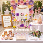 36 Pcs Artificial Flowers Table Centerpiece, Elegant Grace, Clear - Image 3
