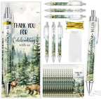 30 Set Baby Bridal Shower Ballpoint Pens Bulk for Guests Retractable Black Ink Pens Thank You Cards Gender Reveal Prizes Souvenirs Guest Game Prizes Party Favors Gift for Guests (Adventure) by Diartpaint