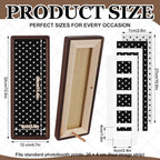 Lineshading 2 Pcs Walnut Wood Photo Strip Frames 12×4 in Photobooth Frame - Image 2
